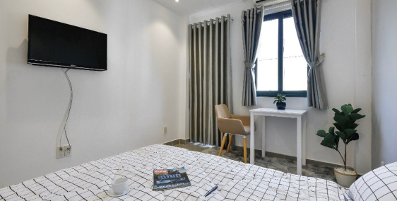 Phòng dịch vụ Q1, thiết kế sang trọng, hiện đại, full nội thất, giá rẻ