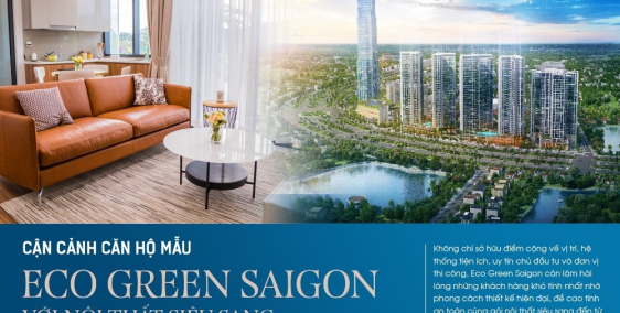 Eco Green Sài Gòn chỉ thanh toán 10%. Ký ngay HĐMB