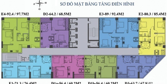 Chính chủ bán căn hộ 83.5m2 03 phòng ngủ Chung cư Hanhud - 234 Hoàng Quốc Việt