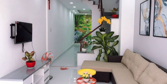 Nhà mới đẹp đón tết 1T,2L, St. 3PN, 4WC Hẻm rộng 8m