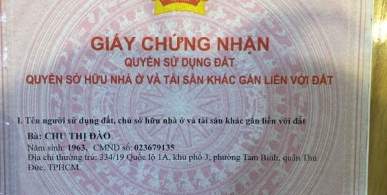 Bán nhà sổ hồng 2.9 tỷ, P. Tam Bình - Thủ Đức