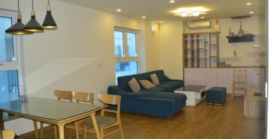 Cho thuê chung cư cao cấp Berriver Long Biên 109m2 thiết kế đẹp 12tr/tháng.