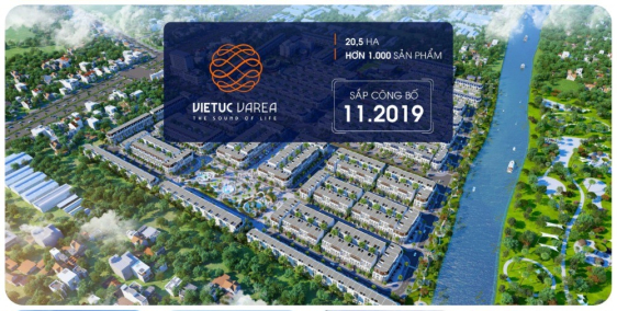 Đất sổ đỏ khu đô thị Việt Úc Varea Bến Lức Long An, tặng 8 chỉ vàng