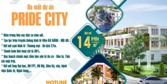 Đất nền dự án Pride city – Sở hữu ngay chỉ với 750tr, cam kết lợi nhuận cao