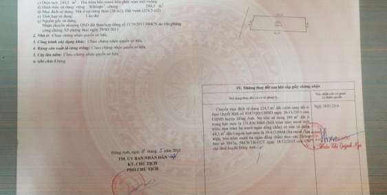 Bán đất sổ đỏ chính chủ xã Nam Hồng, H.Đông Anh, giá đầu tư cực tốt.