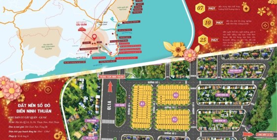 Tết kẹt tiền cần bán gấp 2 lô dự án KDC Cầu Quằn - Ninh Thuận