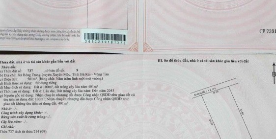 Đất nền Bà Rịa Vũng Tàu ( Xuyên Mộc)