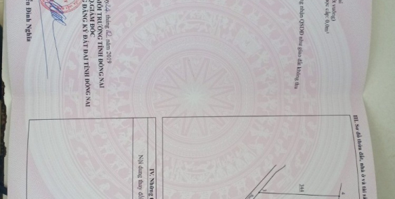 Đất gia đình cần bán gấp 1000m2 đất giáp thị Trấn Dầu Giây 2.