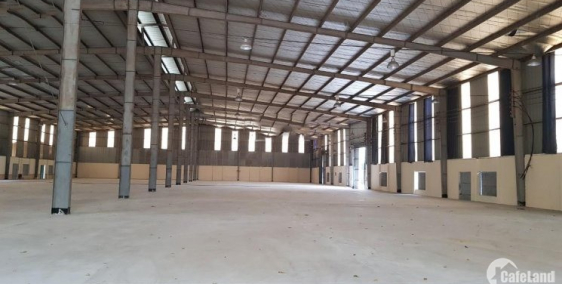 Cho thuê kho xưởng Khu công nghiệp Phố Nối A. Diện tích nhà xưởng: 3.200m2.