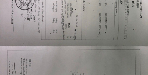 Nhà hxh đường thủy lợi phước long A, DT 80m cấp 4 khu tiện ích