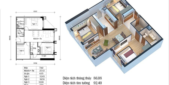 Chính chủ cần gấp bán căn CT2, 92m2 full đồ, dự án Eco Green 2,45 tỷ.
