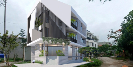 Cho thuê biệt thự 2 MT đường Ngô Gia Tự, Vĩnh Yên vừa ở vừa làm VP