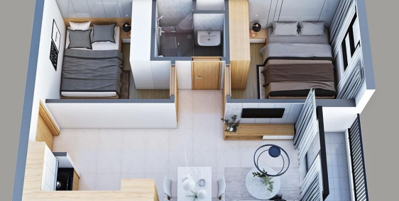 Tổng hợp những căn đẹp Bcons Garden- tầng 10 giá gốc CĐT- Có căn 43-46-57m2