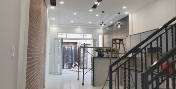 NHÀ 2 MẶT TIỀN  80m2  ĐƯỜNG NHỰA 6M gần CHỢ BÌNH CHÁNH ,sổ hồng riêng .