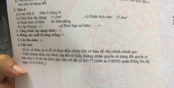 CC bán nhà đẹp 32m2, 4T tại ngõ 318 Đê La Thành, Đống Đa, Vị Trí Trung Tâm