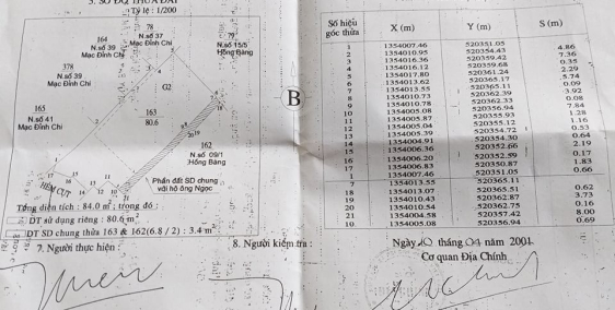 Cần bán nhà mặt tiền Hồng Bàng. dt: 84m. giá rẻ