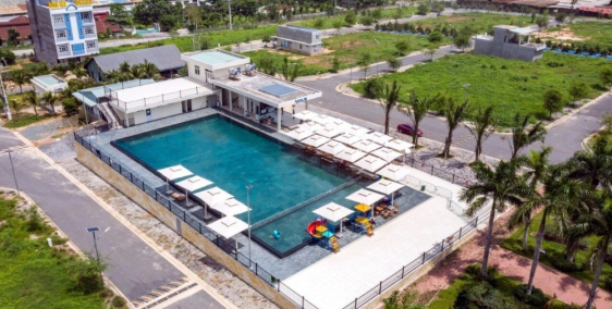 Bán Cặp Góc đường Chính KDC TM Phước Thái, đối Diện hồ bơi, SHR full thô cư