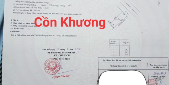 Bán nền biệt thự. Đường số 13. Kdc cồn khương. Cái khế. Ninh kiều. Cần thơ