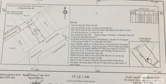 Bán lô đất duy nhất 2 mặt tiền hẻm 888, đường 30/4 vào chỉ 200m, tp Vũng Tàu