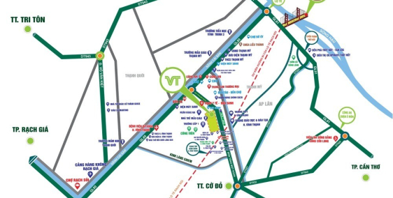 Đất nền Vĩnh Thạnh ngay trung tâm dưới 1 tỷ