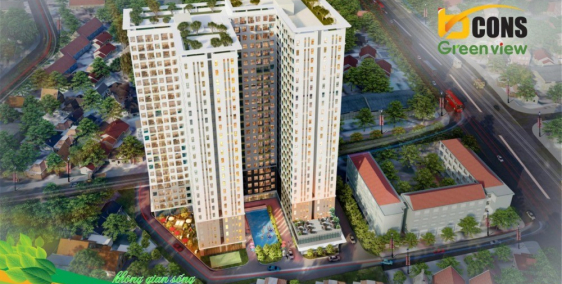 Căn hộ mới bàn giao Bcons Green View đối diện BigC Dĩ An - mặt tiền Quốc lộ 1K