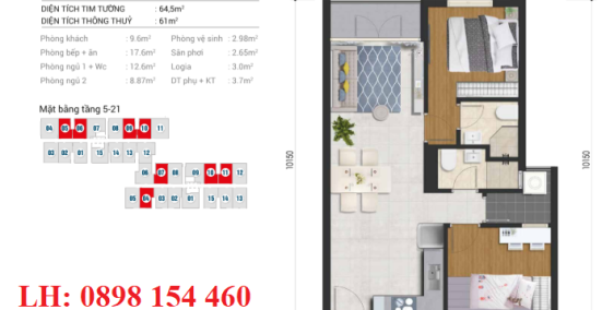 Căn hộ High Intela 4.0 , Mặt tiền Võ Văn Kiệt, Q.8 - 2PN - 2WC