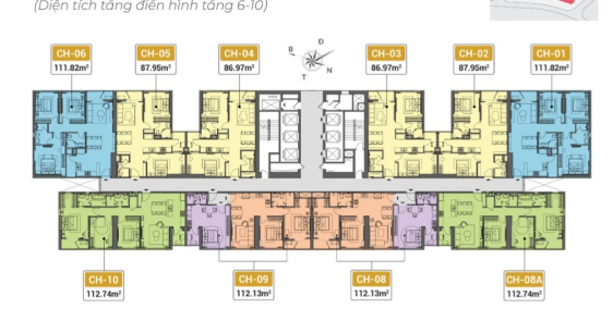 Cần bán hoa hậu CH - 01 tòa B 111m2, 3PN, tầng 30 chung cư The Matrix One MIK