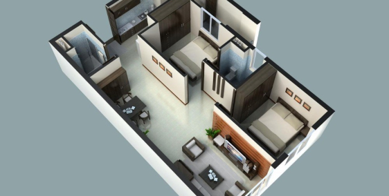 BÁN CHUNG CƯ SƠN AN 2PN, 2WC, CĂN GÓC