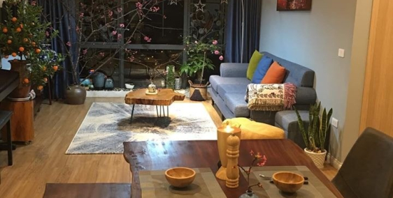 Cho thuê căn hộ Mipec Ngọc Lâ-Long Biên, 86m2. 2 ngủ, full nội thất, 15tr/th