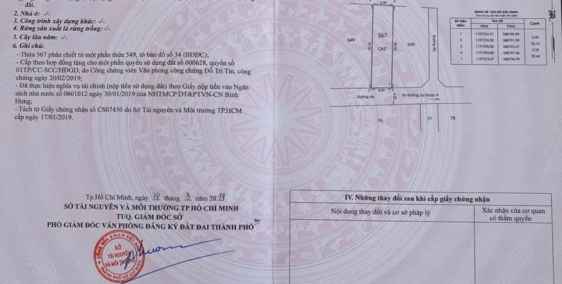 Chủ kẹt tài chính bán gấp lô đất sổ hồng riêng full thổ cử Bình Chánh Tp.HCM