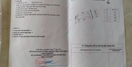 bán đất mặt đường ql2c nằm ngay ngã ba thanh vân đường 52m