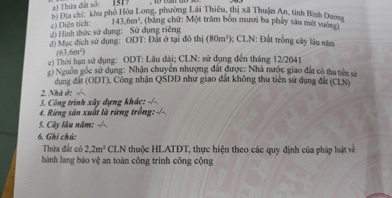 bán gấp đất nền phường lái thiêu ngay cầu phú long gần trạm thu phí lái thiêu