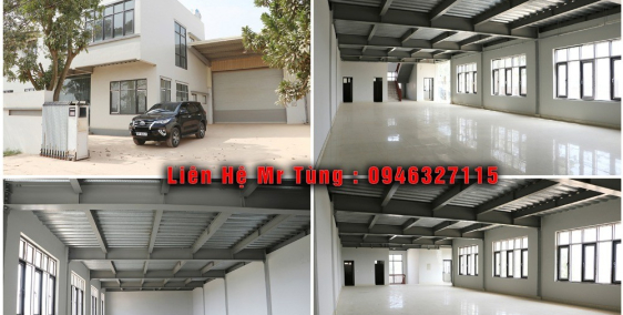 Cho thuê Nhà Văn phòng & Kho Tiền Châu Phúc yên 3000m2
