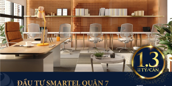 Smartel cao cấp quận 7 chỉ 1.3 tỷ TT dài hạn 12 tháng NH OCB hỗ trợ vay 50%