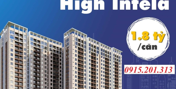 Tầng 7, 8, 10 Giá 2 Tỷ Căn Hộ High Intela 2Phòng Ngủ -64.5m2, Tặng 1 Chỉ Vàng, V