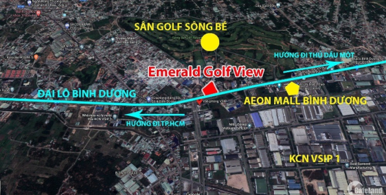 The Emerald Golf View - Căn hộ cao cấp 5 sao – View sân golf Sông Bé