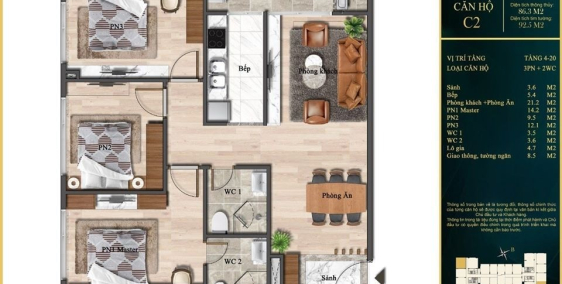 Chung cư La Fortuna toạ lạc ở vị trí ĐẮC ĐỊA trên đường Phạm Văn Đồng giá 990tr