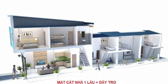 Bán nhà mặt tiền KINH DOANH đường nhựa 25m TẶNG dãy trọ giá chỉ 945tr