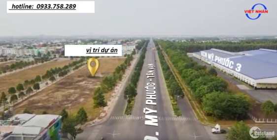 Mở bán đất mặt tiền kinh doanh đường Mỹ Phước Tân Vạn