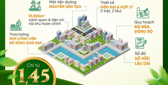 Đất nền giá rẻ ven Sài Gòn cách cảng Hiệp Phước 4km. Hỗ trợ thanh toán 2 năm