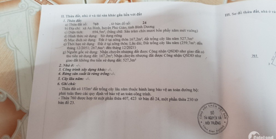 kẹt tiền kinh doanh cần bán gấp lô mặt tiền DT741 770m2