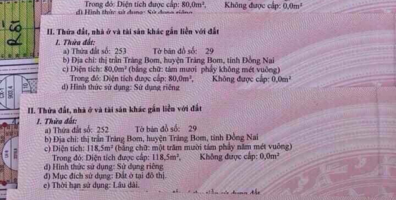 Đất MT đường 30/4 ngay TTHC Trảng Bom, giá 14.3 triệu/m2. có ngân hàng hỗ trợ