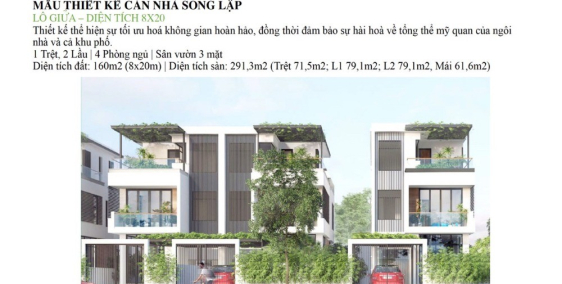 Biệt Thự Sân Vườn Mang Phong Cách Châu Âu , DT 160m2