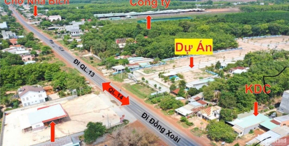 Cần bán lô đất mặt tiền quốc lộ 14 giá 360 triệu