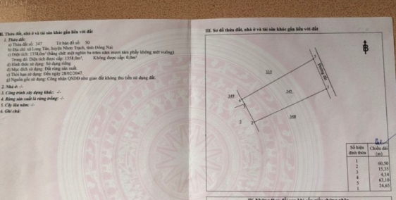 Bán các thửa đất trồng cây lâu năm ở Phước Khánh, giá chỉ 699tr/1000m2