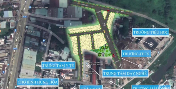 Đất nền giá rẻ nằm trong khu trung tâm hành chính Bình Hưng Hoà quận Bình Tân