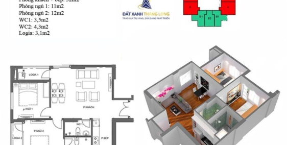 Bán gấp căn 68,9m2 tại Mipec Kiến Hưng với giá cắt lỗ