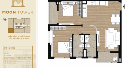 Siêu hot Tayho Residence căn 2 ngủ- city view- hồ tây. Giá sau VAT 3 tỷ 353 ful