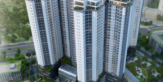 Bán Penhouse Golden Palace Mễ Trì, 338m2, ban công đông bắc view đường đua F1 -