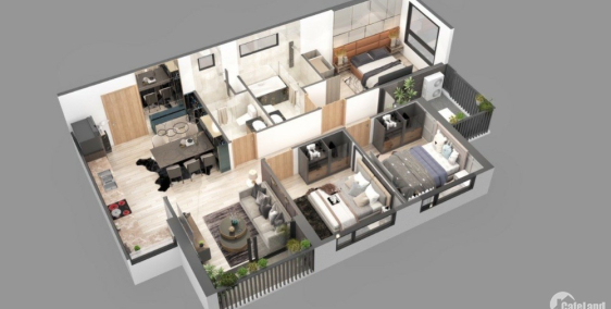 Căn góc 106m2 tòa tháp đôi S2 Sky Oasis Ecopark, 3PN, view hồ thiên nga, ban côn